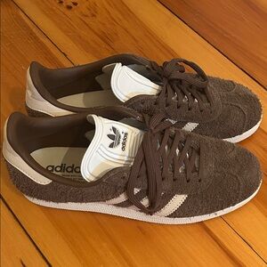Adidas unisex  Brown and White Sneakers